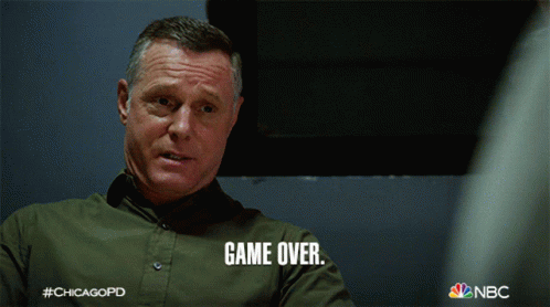 Game Over Hank Voight GIF - Game Over Hank Voight Chicago Pd GIFs