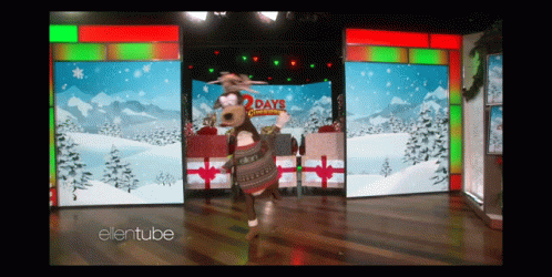 Ellen Reindeer GIF - Ellen Reindeer Dance GIFs