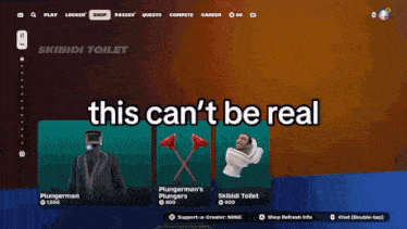 a screenshot of a video game with the words " this can 't be real "