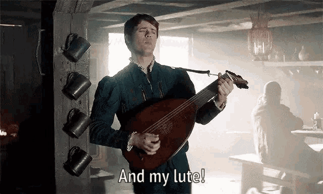 Witcher Lute GIF - Witcher Lute Jaskier GIFs