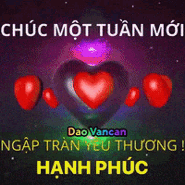 a graphic with hearts and the words dao vancan
