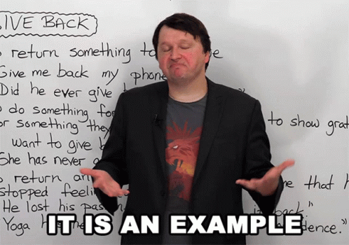 It Is An Example Alex GIF - It Is An Example Alex Learn English With Alex GIFs