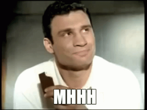 Milchschnitte Mhhh GIF - Milchschnitte Mhhh Klitschko GIFs
