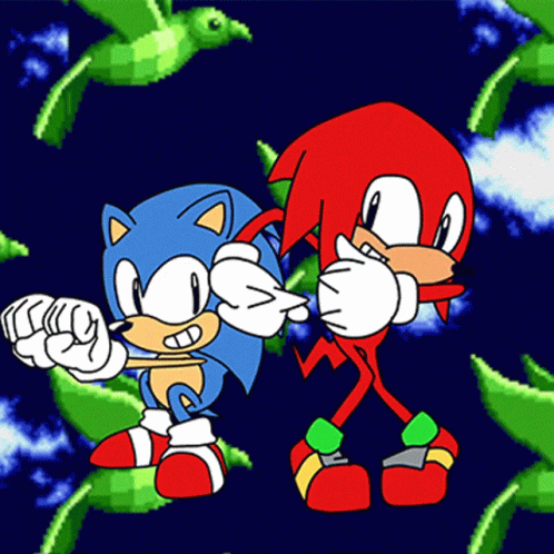 Dancing Sonic GIF - Dancing Sonic Knuckles GIFs