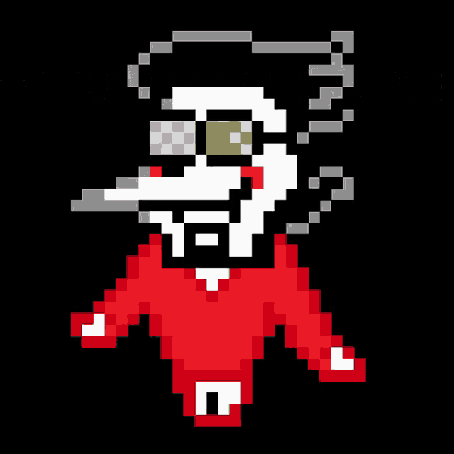 a pixel art of a person with the words +1100ssocialkrome written above them