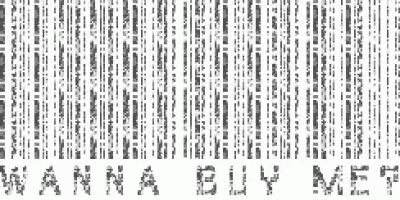 a barcode with the words `` nana buy me '' written on it