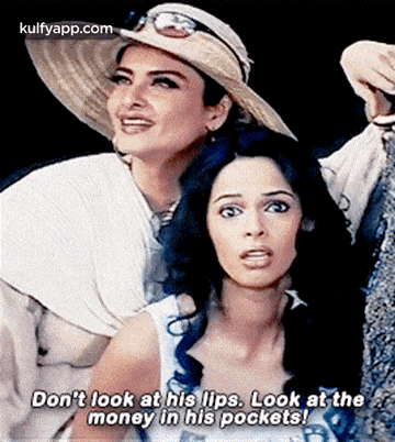 Don'T Look At His Lips. Look At Themoney In His Pockets!.Gif GIF