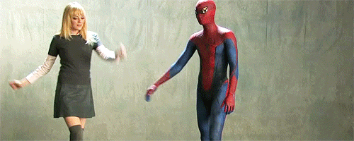 Ooo Gwen &Lt;3 Spidey &Lt;3 GIF - The Amazing Spider Man Andre Garfield Emma Stone GIFs