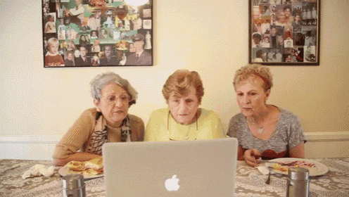 Grandmas Reading "Drunk In Love" Lyrics GIF - Lol Hilarious Cute GIFs
