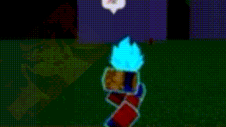 a computer generated image of a blue light coming out of a hole in the wall .