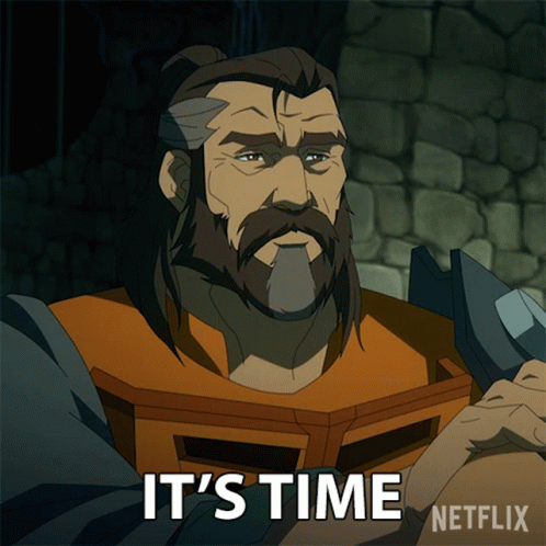Its Time Man At Arms GIF - Its Time Man At Arms Masters Of The Universe Revelation GIFs