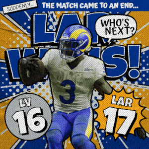 a rams football player is running with the ball
