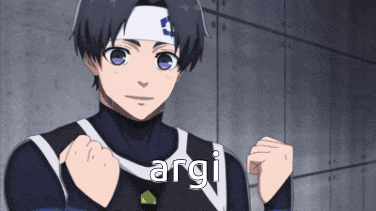 a boy with a headband and the word argi on his chest