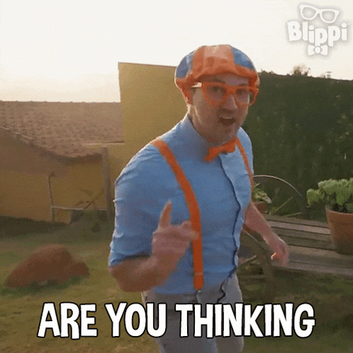 Are You Thinking What Im Thinking Blippi GIF - Are You Thinking What Im Thinking Blippi Blippi Wonders Educational Cartoons For Kids GIFs