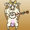 Cow Dance GIF - Cow Dance Guitar GIFs