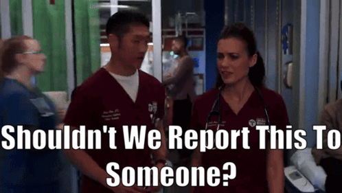 Chicago Med Natalie Manning GIF - Chicago Med Natalie Manning Shouldnt We Report This To Someone GIFs
