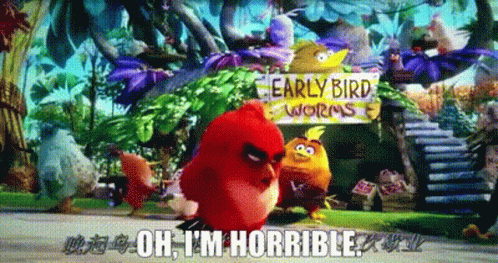 Angry Birds Red GIF - Angry Birds Red Oh Im Horrible GIFs