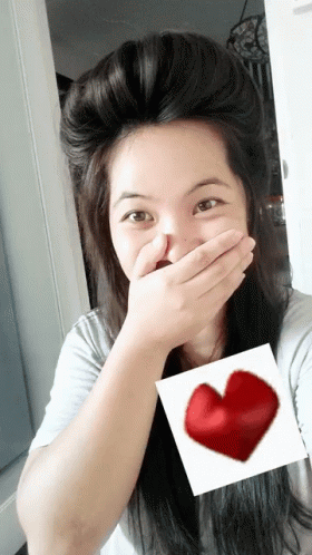 Seflie Cover Mouth GIF - Seflie Cover Mouth Love GIFs