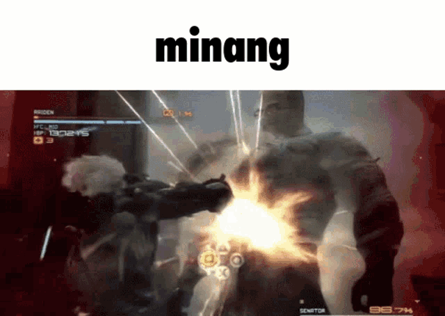 a video game with the word minang on the bottom