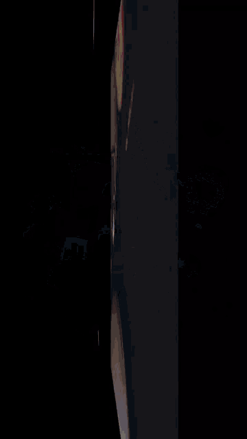 a black screen with a purple light coming out of it and the letters rc on it