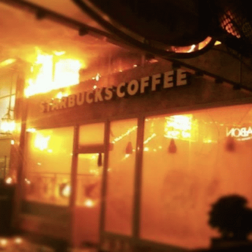 Coffee Shop On Fire Free Wifi GIF - Coffee Shop On Fire Free Wifi Darkroast GIFs