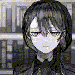 a black and white drawing of a girl with braided hair and a ponytail .