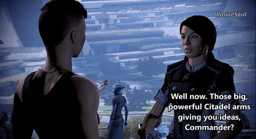 a screenshot of a video game says well now those big powerful citadel armies are giving you ideas commander