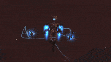 a blurred image of a video game with the number 1 on the bottom right