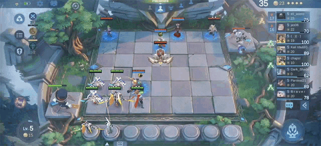 a screenshot of a video game with the number 35 on the top right