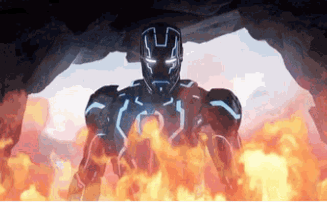 Fire Iron Man GIF - Fire Iron Man Angry GIFs