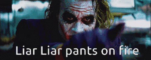 Joker Liar Liar GIF - Joker Liar Liar Pants GIFs