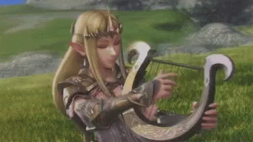 Hyrule Warriors Zelda GIF - Hyrule Warriors Zelda Harp GIFs