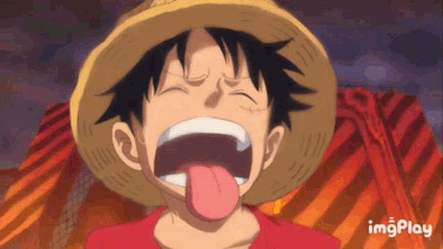a cartoon character with his tongue sticking out and the word imgplay on the bottom right