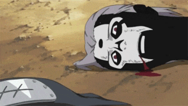 a person is laying on the ground with blood coming out of their mouth .