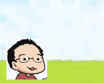 a cartoon drawing of a man holding a sword
