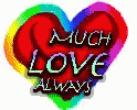 Much Love Always Hearts GIF - Much Love Always Hearts Rainbows GIFs