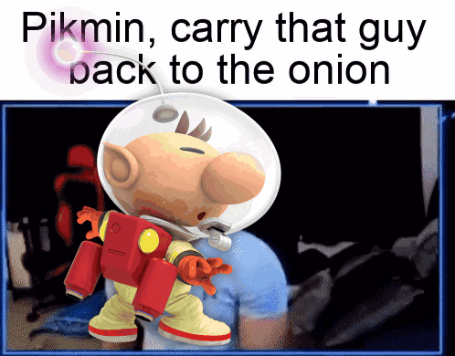 Pikmin Carry That Guy GIF - Pikmin Carry That Guy Back To The GIFs