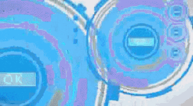 a bunch of blue rays are coming out of the center of a sphere .