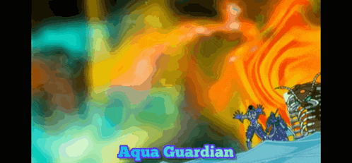 a video game screen shows the aqua guardian