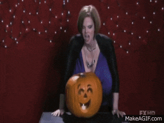 jenny juggs happy halloween is displayed on a screen