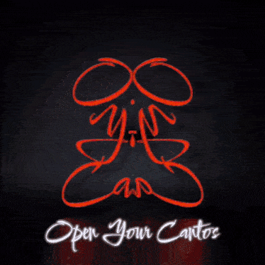 a drawing of a skull with the words open your cantos on the bottom