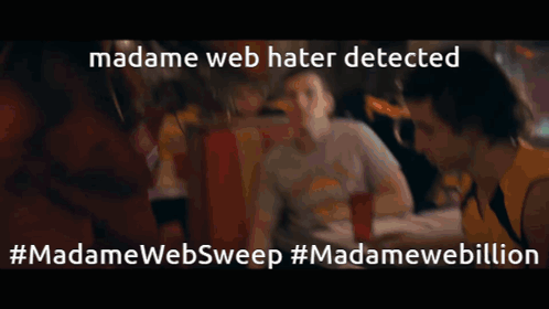 Madamewebsweep Madamewebillion GIF - Madamewebsweep Madamewebillion Madame Web GIFs