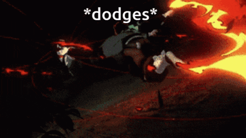 a picture of a person with the word dodge on the bottom