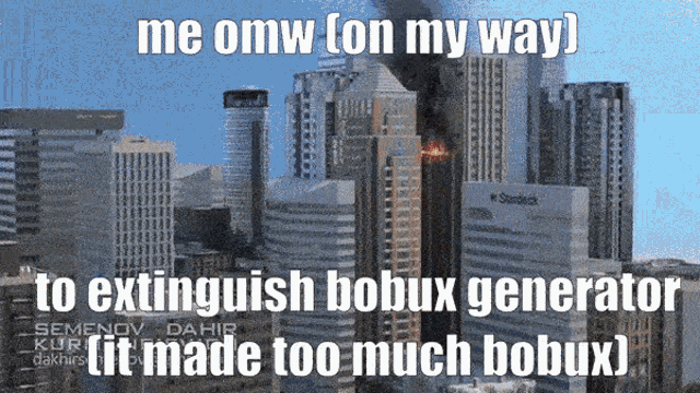 a picture of a city with a caption that says " me omw on my way "