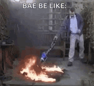Putting Out Fire Vacuming GIF - Putting Out Fire Vacuming Spring Cleaning GIFs