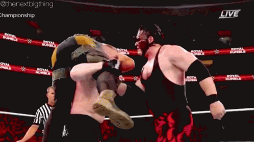 Kane Chokeslam GIF - Kane Chokeslam Brock Lesnar GIFs