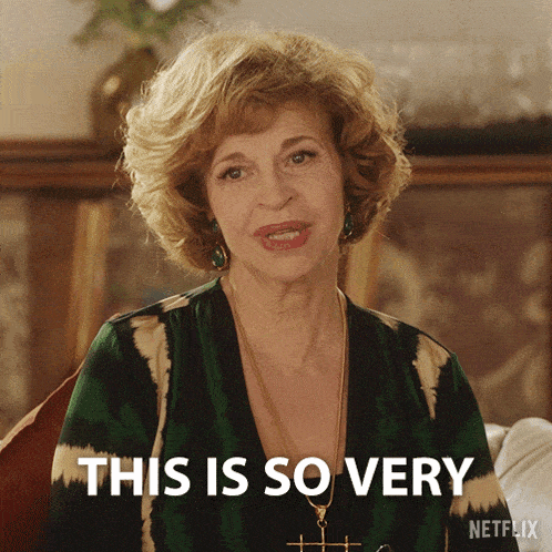 a woman says " this is so very " in a netflix advertisement