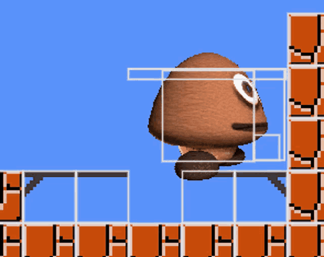 Cursed Goomba Mario GIF - Cursed Goomba Mario Jump GIFs