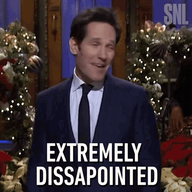 Extremely Disappointed Paul Rudd GIF - Extremely Disappointed Paul Rudd Saturday Night Live GIFs