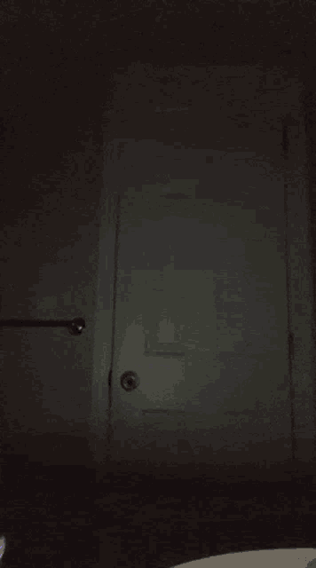 a man in a black shirt with a lightning bolt on it stands in a dark hallway